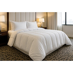 Avis Mortreux Couette Blanche Coton Percale 91 fils - Tempérée - 240x260 - 13052