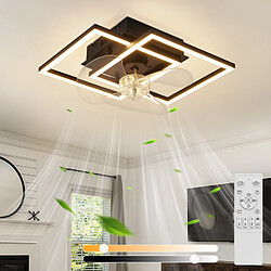 ZMH Ventilateur De Plafond Avec Éclairage 6 Vitesses 3000-6500k Avec Télécommande