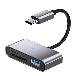 INF Adaptateur T-C vers USB + SD/TF : Transfert de données rapide et polyvalent