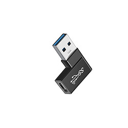 INF Adaptateur coudé USB mâle vers TYPE-C femelle (lot de 2) : Charge et transfert de données