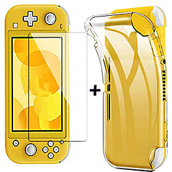 Verre trempé pour Nintendo Switch Lite 5.5"+ Coque souple silicone -Visiodirect
