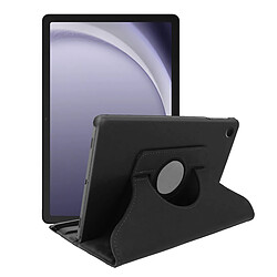 Coque rotatif en simili cuir pour Samsung Galaxy Tab A9+ Plus 11"- Noir-Visiodirect