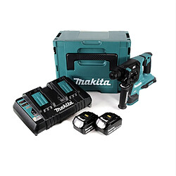 Makita DHR 280 PMJ Perforateur sans fil 18V SDS-PLUS + 2x 4,0 Ah + chargeur double +Makpac