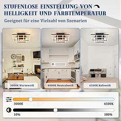 Avis ZMH Ventilateur De Plafond Avec Éclairage 3000k-6500k 6 Vitesses Avec Télécommande
