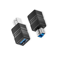 INF Adaptateur USB 3.0 B mâle vers A femelle (USB-F) - Lot de 2 : Transfert rapide et compatib