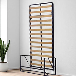 Wallbedking - Lit Escamotable 1 Place - 120cm x 190cm - Vertical - Classique