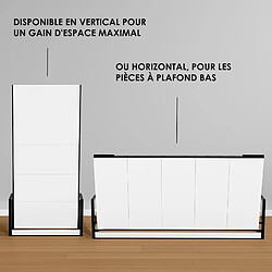 Wallbedking - Lit Escamotable 2 Personnes - 200cm x 150cm - Horizontal - Studio pas cher
