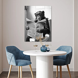 Acheter Muchowow Singe WC humour - 60x80 cm