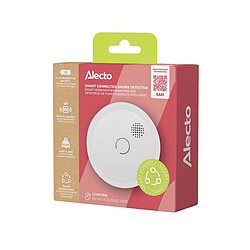 Alecto Détecteur de Fumée Connectable sans fil 433 MHz 85dB Autonomie 10 ans EN14604 Blanc pas cher