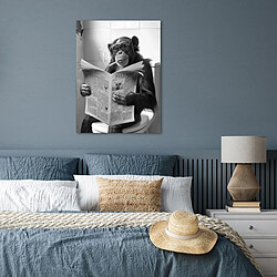 Avis Muchowow Singe WC humour - 60x80 cm
