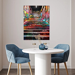 Acheter Muchowow Escaliers graffiti couleurs - 60x80 cm