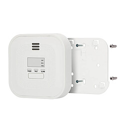 Alecto Détecteur de Monoxyde de Carbone Modèle COA4010 Alarme 85dB Affichage LCD Blanc pas cher