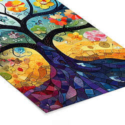 Muchowow Arbre de vie - Fleurs - Hippie - 20x30 cm pas cher