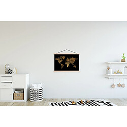 Avis Muchowow Carte du monde or luxe - 60x40 cm