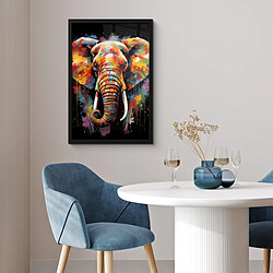Acheter Muchowow Elefante graffiti noir - 40x60 cm