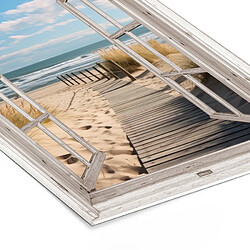 Muchowow Fenêtre Mer Côte Nature - 60x80 cm pas cher