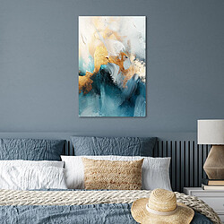 Avis Muchowow Abstrait Art Or Bleu - 40x60 cm