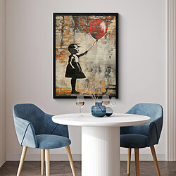 Acheter Muchowow Graffiti Banksy Fille - 60x80 cm