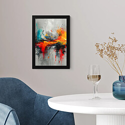 Acheter Muchowow Art moderne orange gris abstrait - 20x30 cm