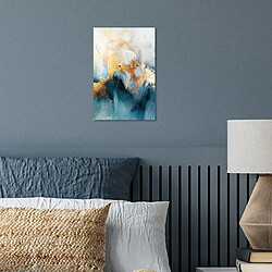 Avis Muchowow Abstrait Art Or Bleu - 20x30 cm