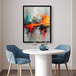 Acheter Muchowow Art moderne abstrait orange gris - 60 x 80 cm