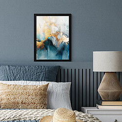 Avis Muchowow Abstrait Art Or Bleu - 30x30 cm