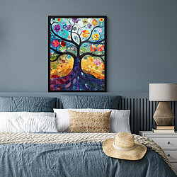 Avis Muchowow Arbre de vie - Fleurs - Hippie - 60 x 80 cm
