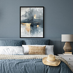 Avis Muchowow Art - Gris - Or - Abstrait - 60x80 cm