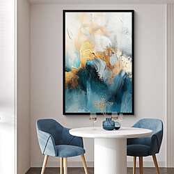 Acheter Muchowow Abstrait Art Or Bleu - 80x120 cm