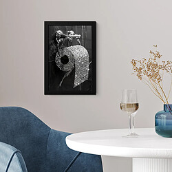 Acheter Muchowow Affiche encadrée WC paillettes - 20x30 cm
