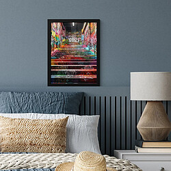 Avis Muchowow Escaliers Graffiti Couleurs - 30x40 cm
