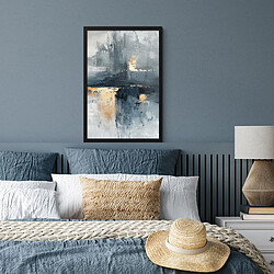 Avis Muchowow Art - Gris - Or - Abstrait - 40x60 cm