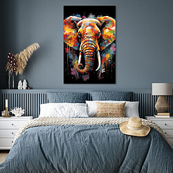 Avis Muchowow Éléphant Graffiti Noir - 80 x 120 cm
