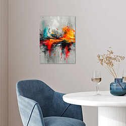 Acheter Muchowow Art moderne orange gris abstrait - 30x40 cm