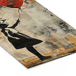 Muchowow Graffiti Banksy Fille - 80x120 cm pas cher