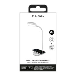 Acheter BigBen Station de Charge Sans Fil Qi 15W avec Lampe de Table 4000K Argent