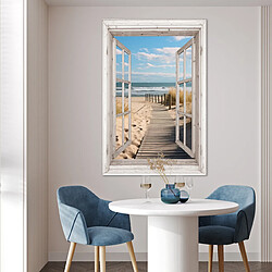 Acheter Muchowow Fenêtre Mer Côte Nature - 80x80 cm