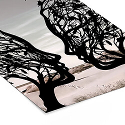 Muchowow Affiche encadrée plage - 30x30 cm pas cher
