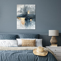 Avis Muchowow Art - Gris - Or - Abstrait - 60x60 cm