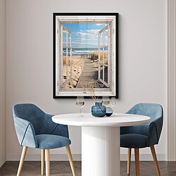 Acheter Muchowow Fenêtre Mer Côte Nature - 60x80 cm