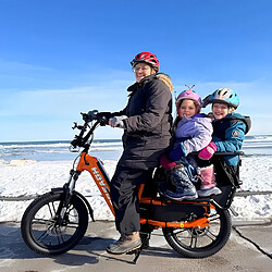 Avis Vélo Électrique familial longue queue Capteur de couple HOVSCO K6 Moteur 1200W,48V15Ah,