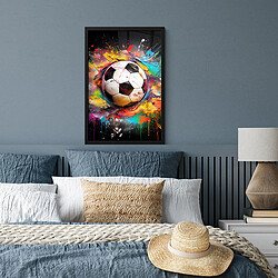 Avis Muchowow Football - Peinture - Couleurs - Noir - Blanc - 40 x 60 cm