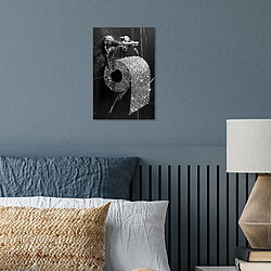 Avis Muchowow WC noir et blanc pailleté - 20x30 cm