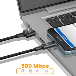 Avis Avizar Câble USB-A vers Micro-USB avec LED et Charge Stable 2,4A Nylon Tressé 1,5m Noir