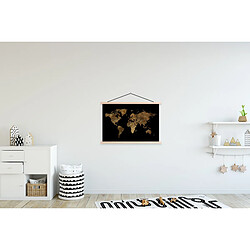 Avis Muchowow Carte du monde or luxe - 90 x 90 cm