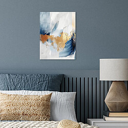 Avis Muchowow Or Bleu Aquarelle Art Moderne - 30x40 cm
