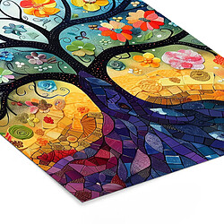 Muchowow Arbre de vie - Fleurs - Hippie - 60 x 80 cm pas cher