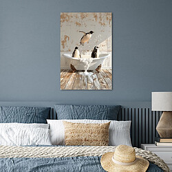 Avis Muchowow Vintage Pingouin Mousse - 40 x 60 cm