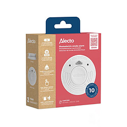 Alecto Détecteur de Fumée Optique Photoélectrique 10 ans 85dB Fonction Hush EN14604 Blanc pas cher