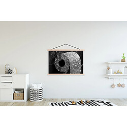 Avis Muchowow WC - Papier hygiénique - Noir et blanc - Paillettes - 120x120 cm